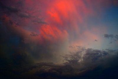 Low angle view of cloudy sky