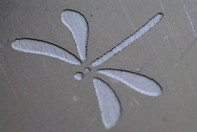 High angle view of snow on metal container