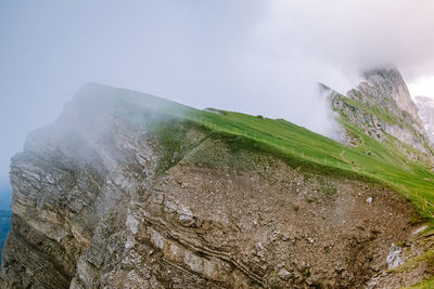 Scenic view of land against sky