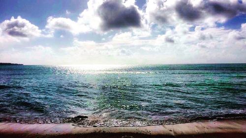 Scenic view of sea against sky