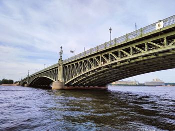 Low angle view of bridge over river