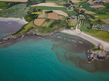 High angle view of swimming pool