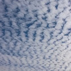 Low angle view of cloudy sky