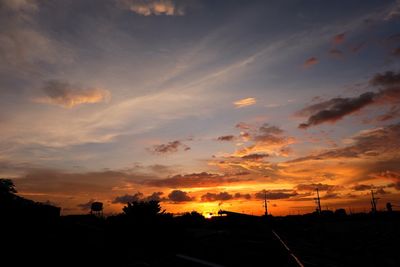 Scenic view of sky during sunset