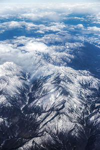 Aerial view of sea and landscape