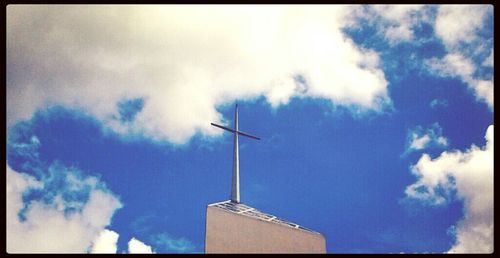 Low angle view of cloudy sky