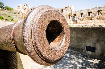 Close-up of old weathered wall