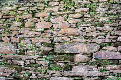 Full frame shot of stone wall