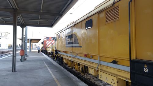 Train at railroad station