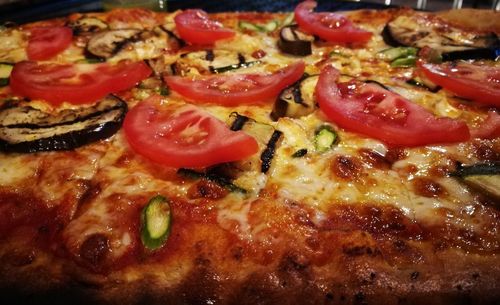 Close-up of pizza