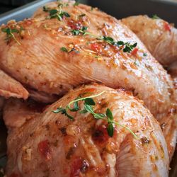 Close-up of seafood served in plate