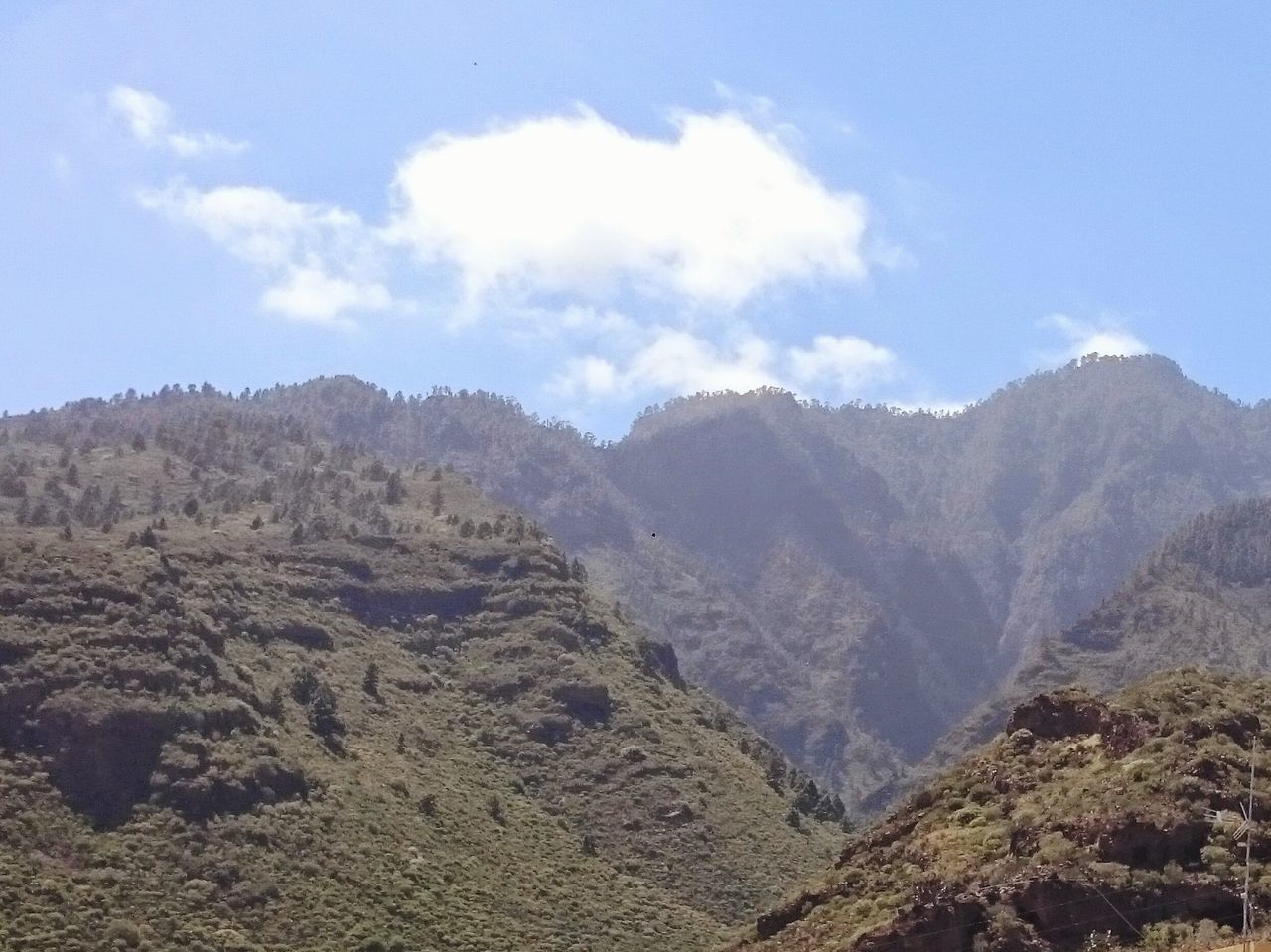 Montañas de igueste de candelaria y arafo