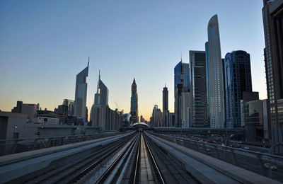 Dubai city center skyline, united arab emirates