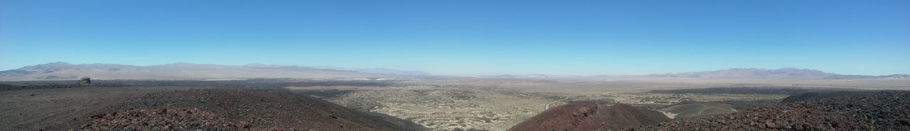 Scenic view of landscape against clear sky