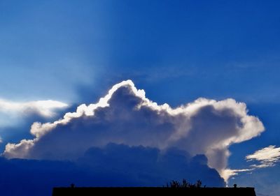 Low angle view of cloudy sky