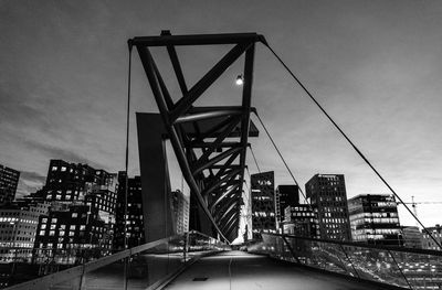 View of suspension bridge against sky