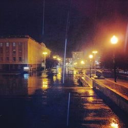 Street light at night