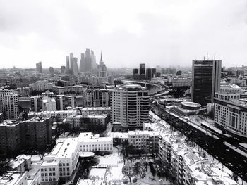 High angle view of cityscape