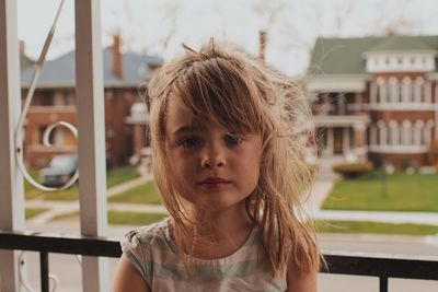 Portrait of a girl looking away