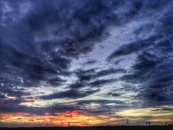 Low angle view of dramatic sky