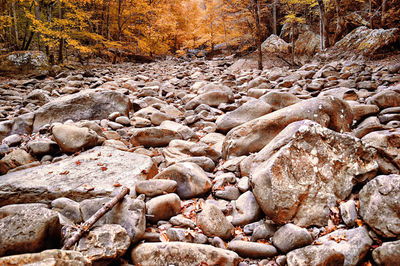 Stones on rocks
