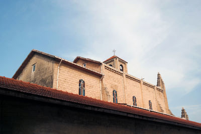 Low angle view of building against sky