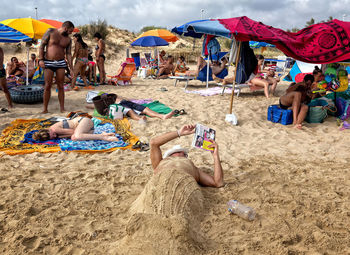People at beach