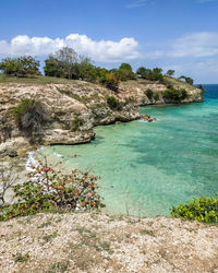 Scenic view of sea against sky