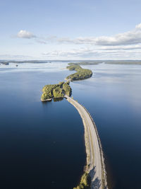 Pulkkilanharju ridge in lake päijänne in finland.