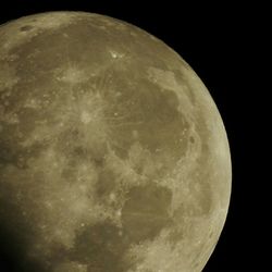 Close-up of moon in the dark