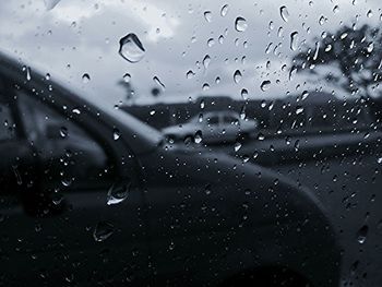 Rain drops on glass