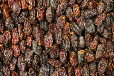 Detail shot of dried fruits