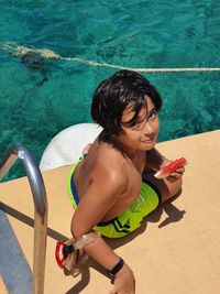 Turquoise water cyprus watermelon tourism holiday moments