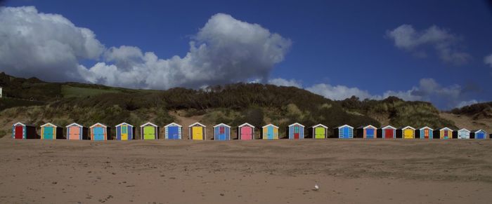 Beach huts on staunton sands