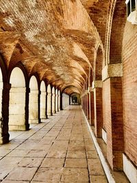 Empty corridor of building