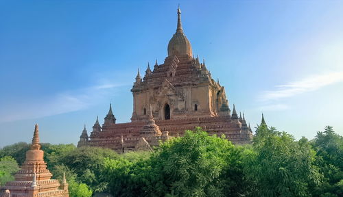 Temple building against sky,unseen of myanmar