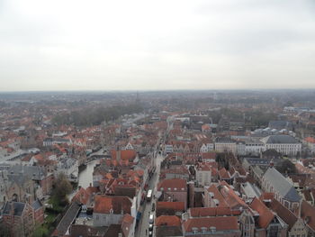 Aerial view of buildings in city