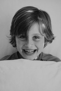 Portrait of boy smiling