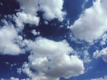 Low angle view of cloudy sky