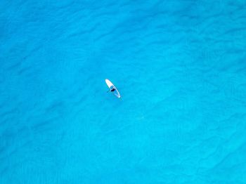 View of blue sea against sky