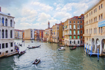 Boats in canal