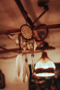 Close-up of chandelier