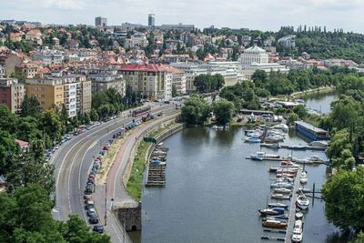 River with buildings in background