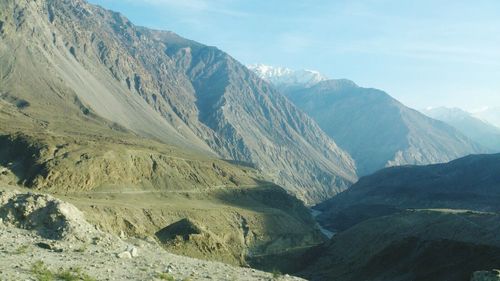 Scenic view of mountains