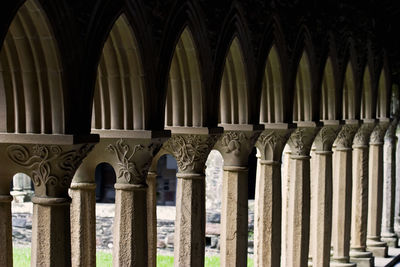 Monastery vault in iona abbey, scotland