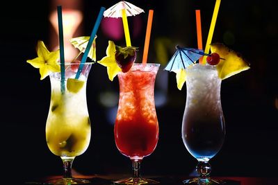 Close-up of yellow objects