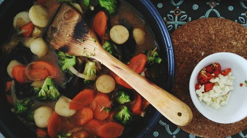 Close-up of salad in bowl