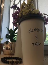 Close-up of potted plant in vase