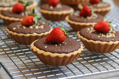 Close-up of brownies pie