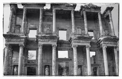 Low angle view of historical building